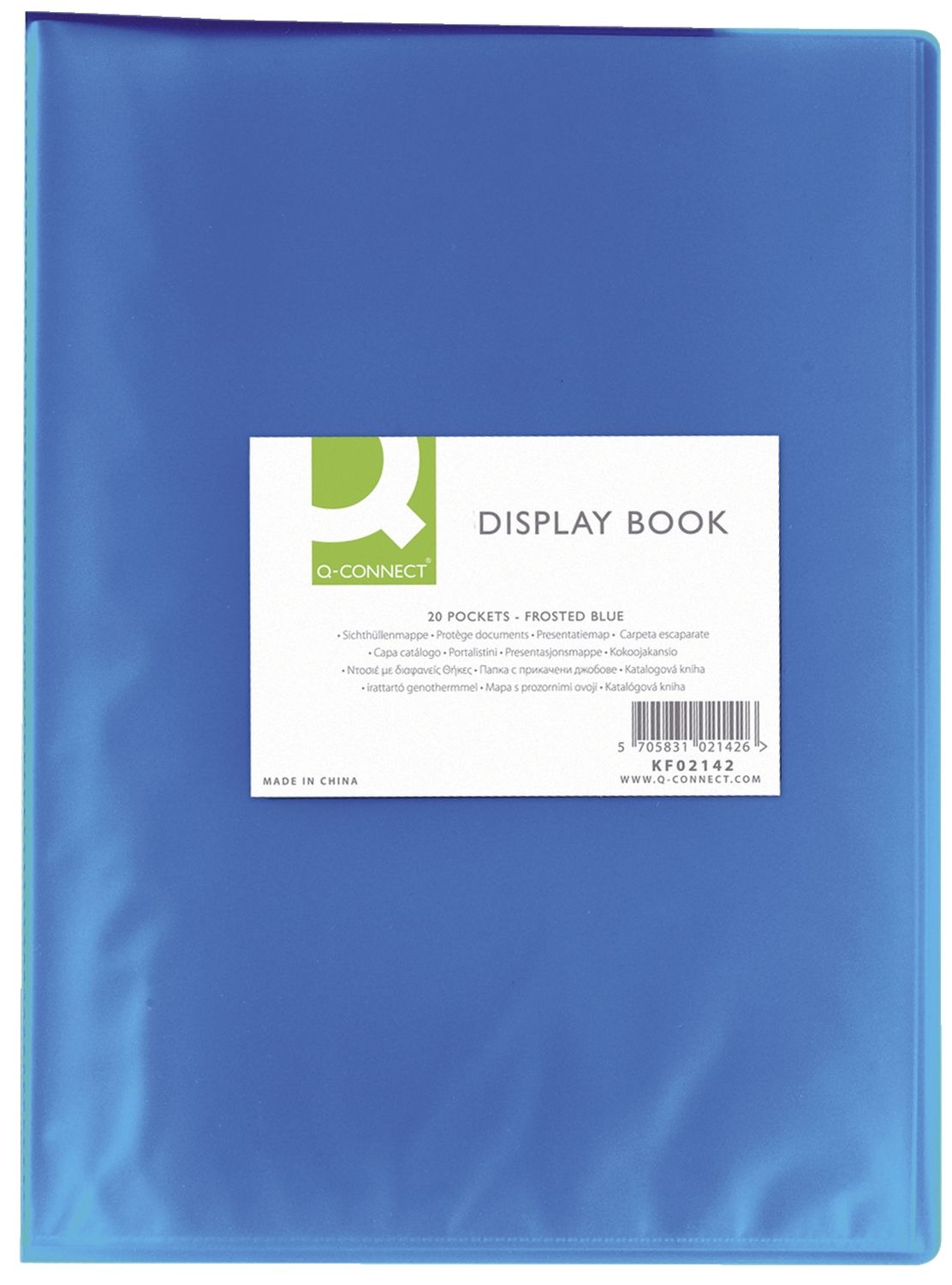 Sichtbuch - 20 Hüllen, PP transluzent, 250 mym, blau Sichtbuch - 20 Hüllen, PP transluzent, 250 mym, blau