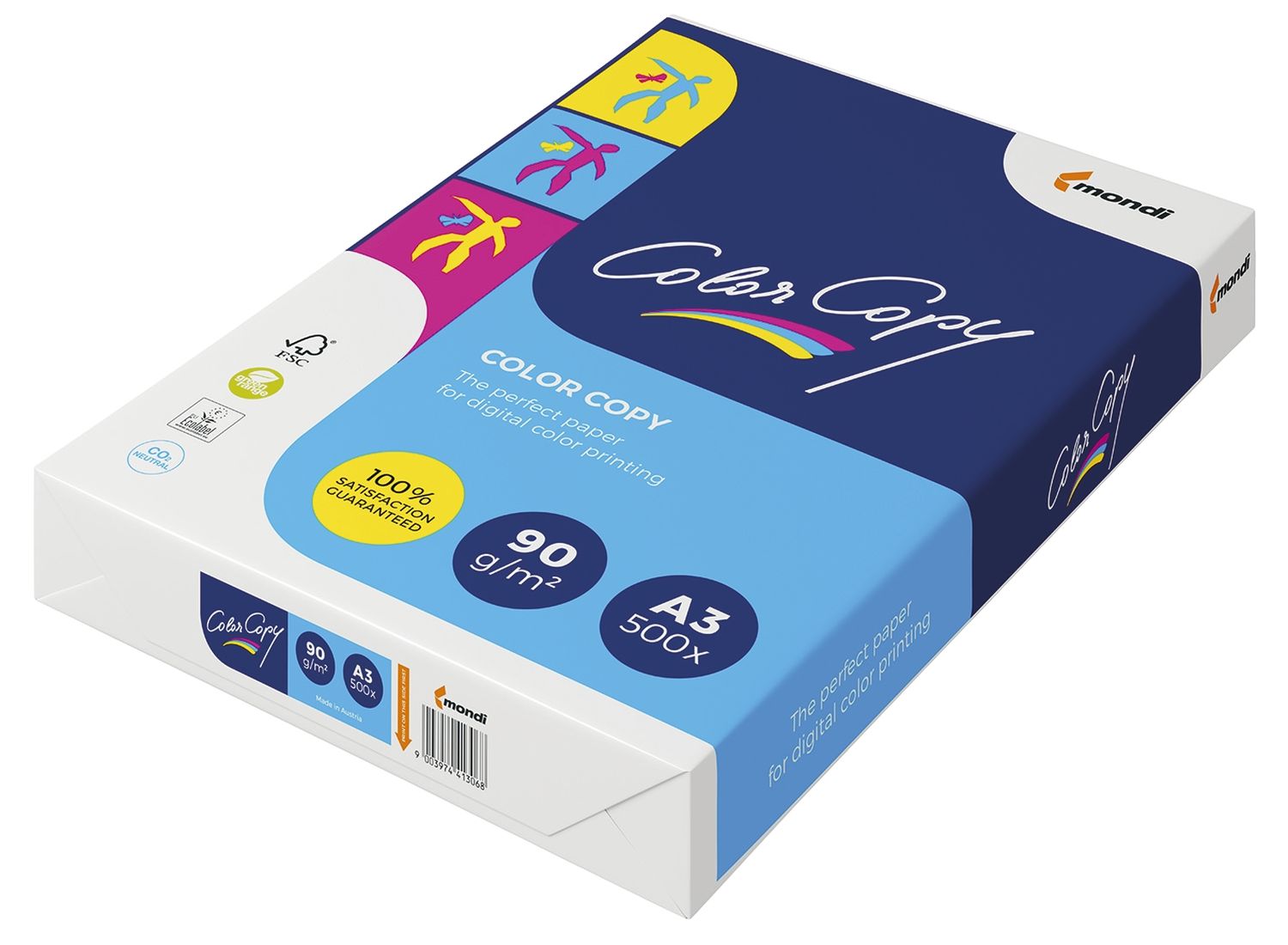 Kopierpapier Mondi ColorCopy® 2100005106, DIN A3, 90 g/qm, weiß, 500 Blatt