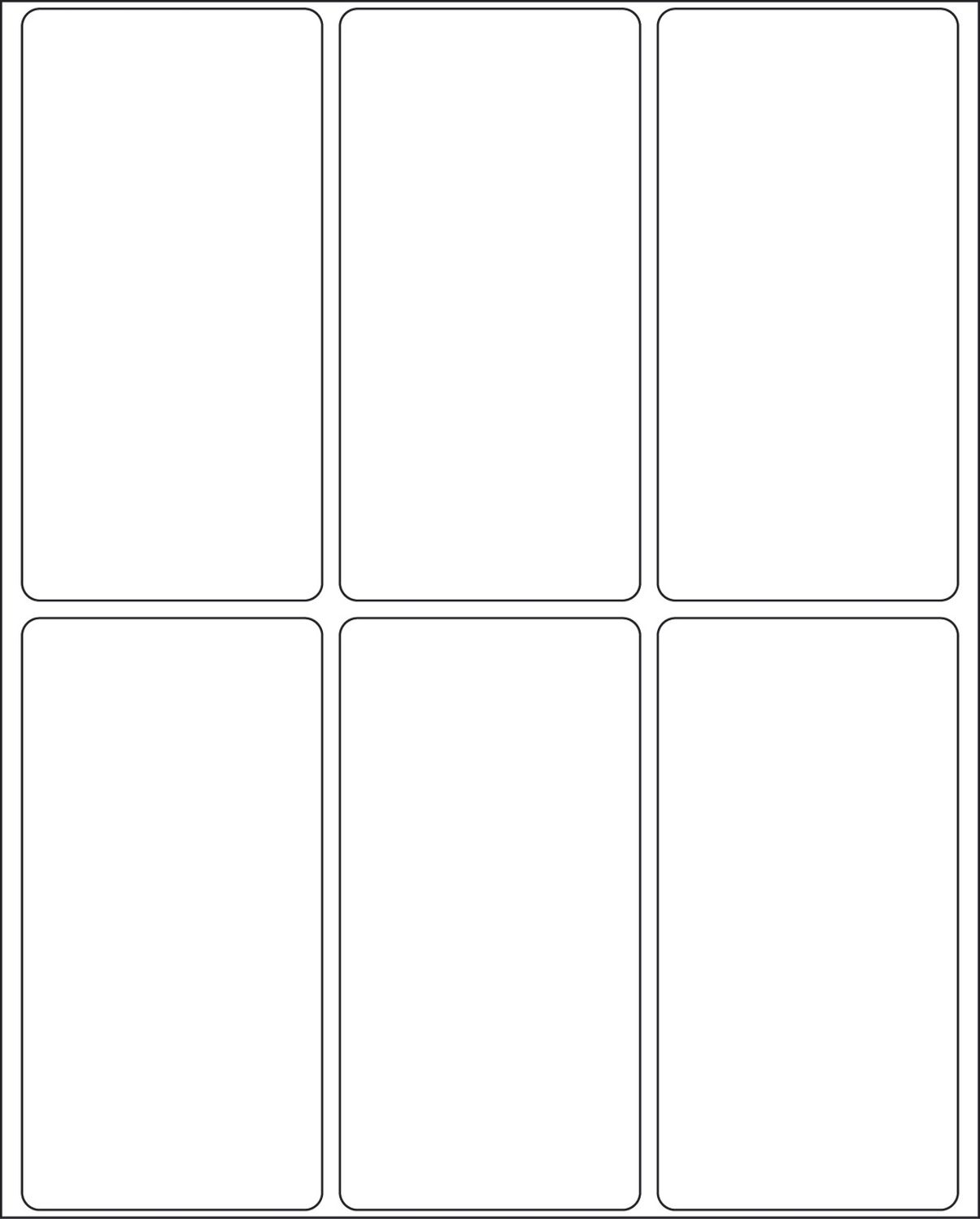 2480 Vielzwecketiketten - weiß, 34x67 mm, matt, 192 Stück