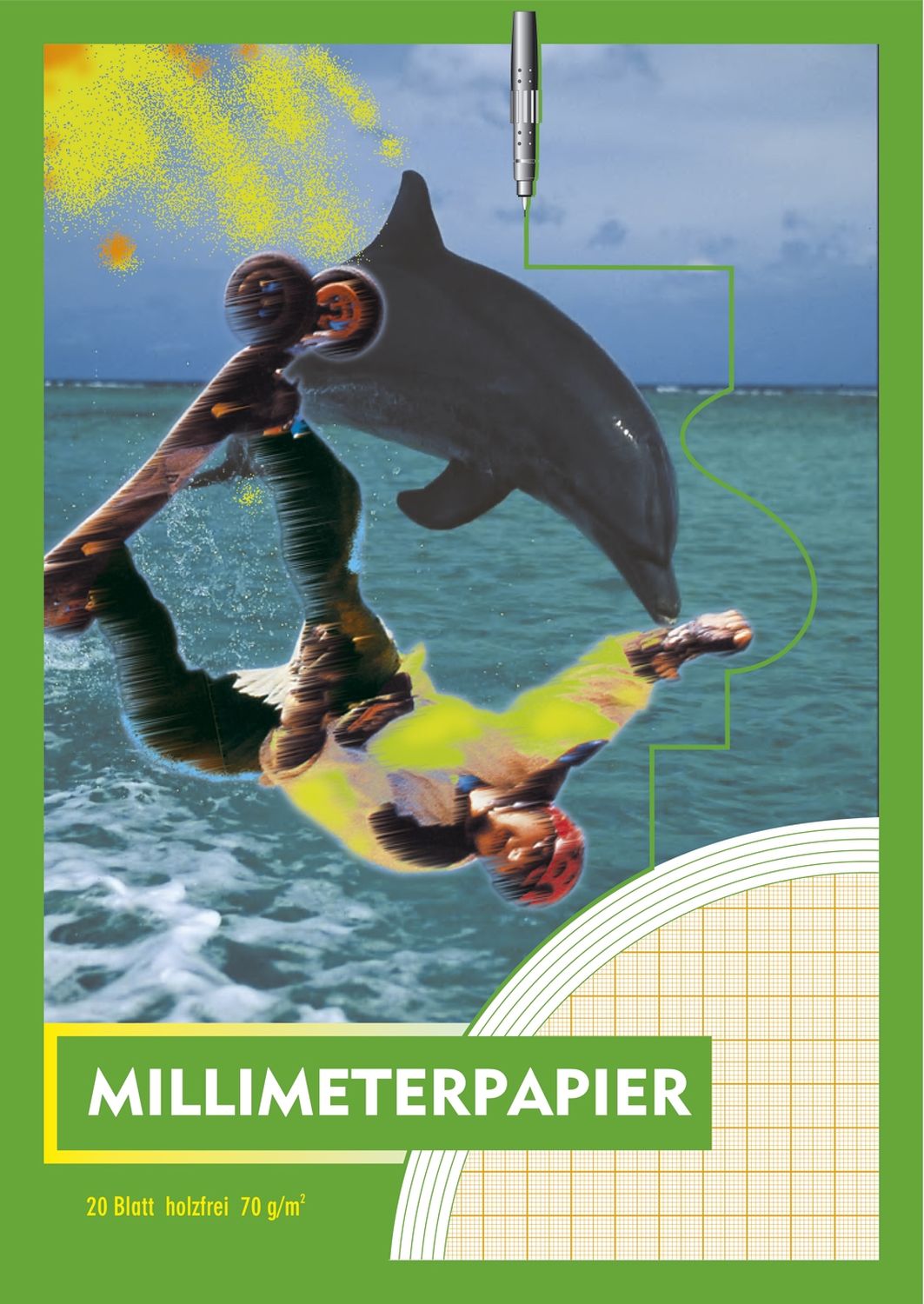 Millimeterpapier - Block mit 20 Blatt, A4, 70 g/qm Millimeterpapier - Block mit 20 Blatt, A4, 70 g/qm