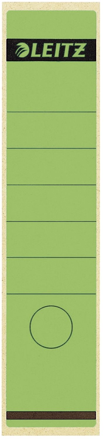 Rückenschilder Leitz 1640-00-55, lang/breit 61 x 285 mm, 10 Stück, grün