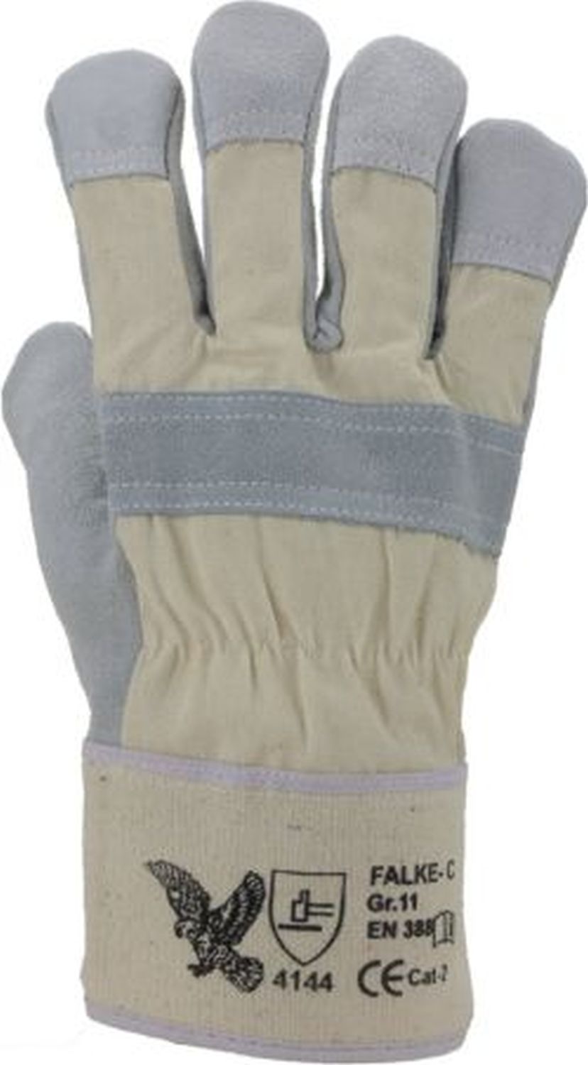 Arbeitshandschuh Falke-C 600123292, Größe 11, Rindspaltleder natur Arbeitshandschuh Falke-C 600123292, Größe 11, Rindspaltleder natur