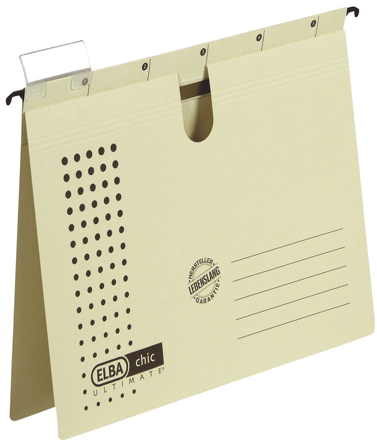 Hängehefter Elba chic ULTIMATE® 100552107 / 85802CH, DIN A4, kaufmännische Heftung, Karton (RC) 240 g/qm, chamoise, VE = 5 Stück Hängehefter Elba chic ULTIMATE® 100552107 / 85802CH, DIN A4, kaufmännische Heftung, Karton (RC) 240 g/qm, chamoise, VE = 5 Stück