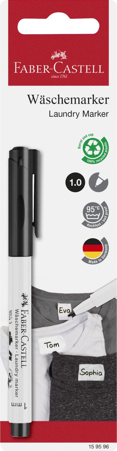 Wäschemarker - 5 mm, schwarz, Blisterkarte Wäschemarker - 5 mm, schwarz, Blisterkarte