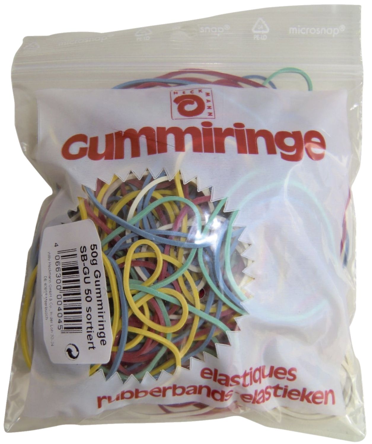 Gummiringe - Ø sortiert, 50 g