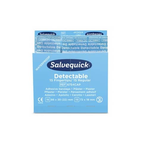 Fingerkuppen-Pflaster Nachfüllpackung - 6x 30 Stück, blau Fingerkuppen-Pflaster Nachfüllpackung - 6x 30 Stück, blau