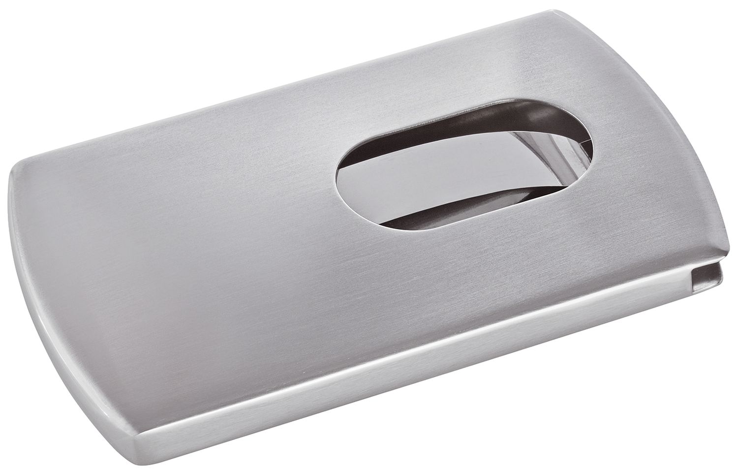 Visitenkarten-Etui Snap - 101 x 60 x 11 mm, silber Visitenkarten-Etui Snap - 101 x 60 x 11 mm, silber