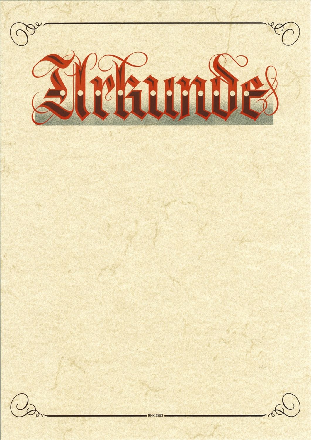 Urkunde Aufschrift "Urkunde" (Elefantenhautpapier), 190g/qm, weiß, DIN A4