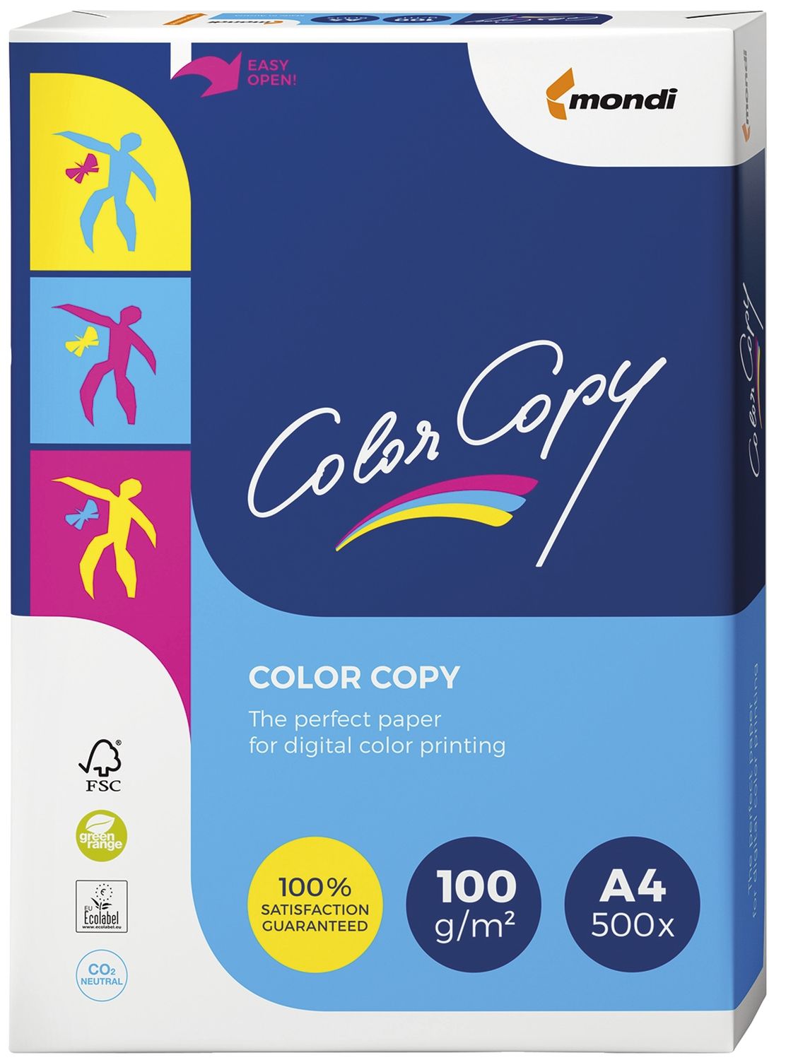 Kopierpapier Mondi ColorCopy® 2100005107, DIN A4, 100 g/qm, weiß, 500 Blatt