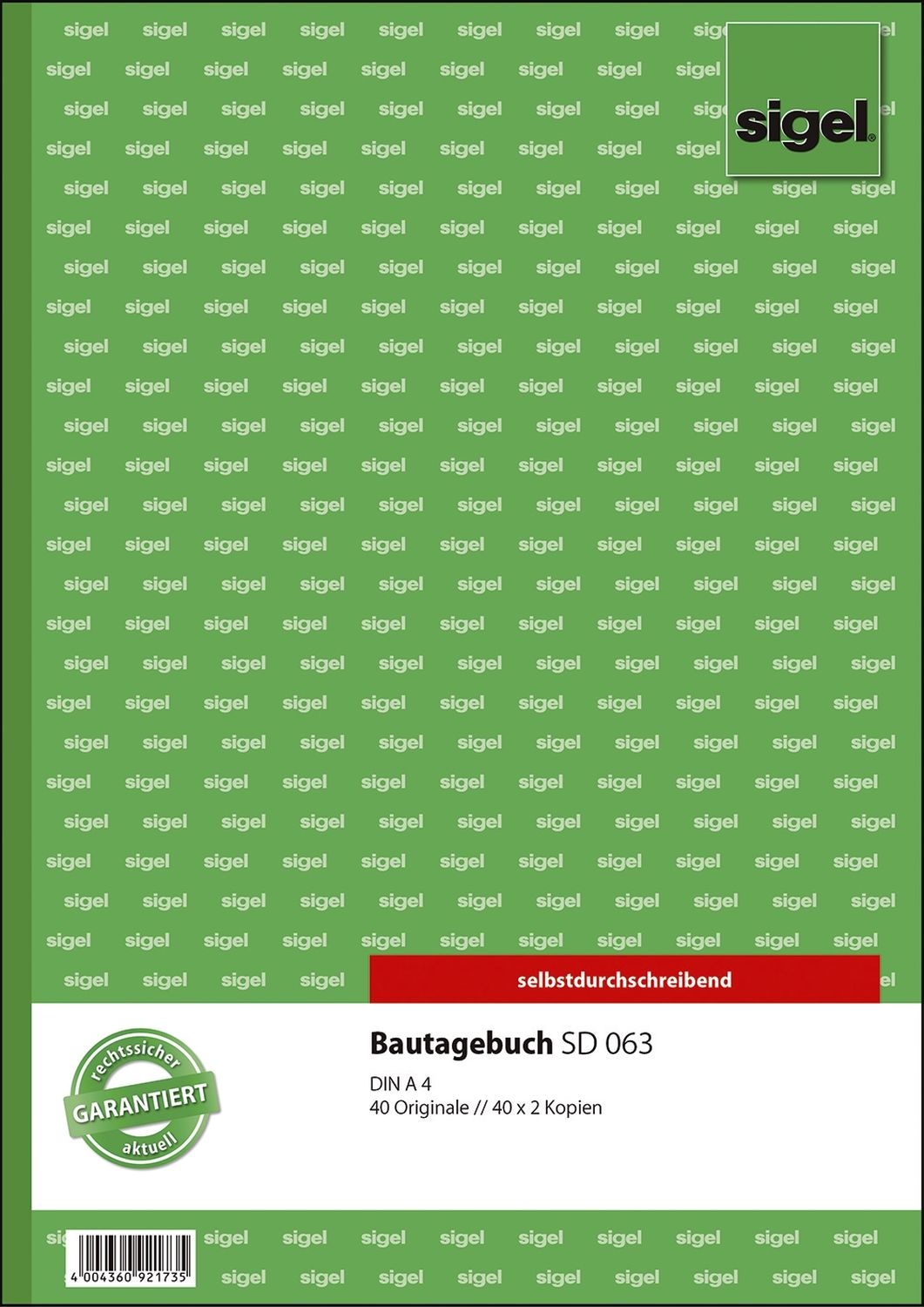Bautagebuch - A4, 1., 2. und 3. Blatt bedruckt, SD, MP, 3 x 40 Blatt Bautagebuch - A4, 1., 2. und 3. Blatt bedruckt, SD, MP, 3 x 40 Blatt