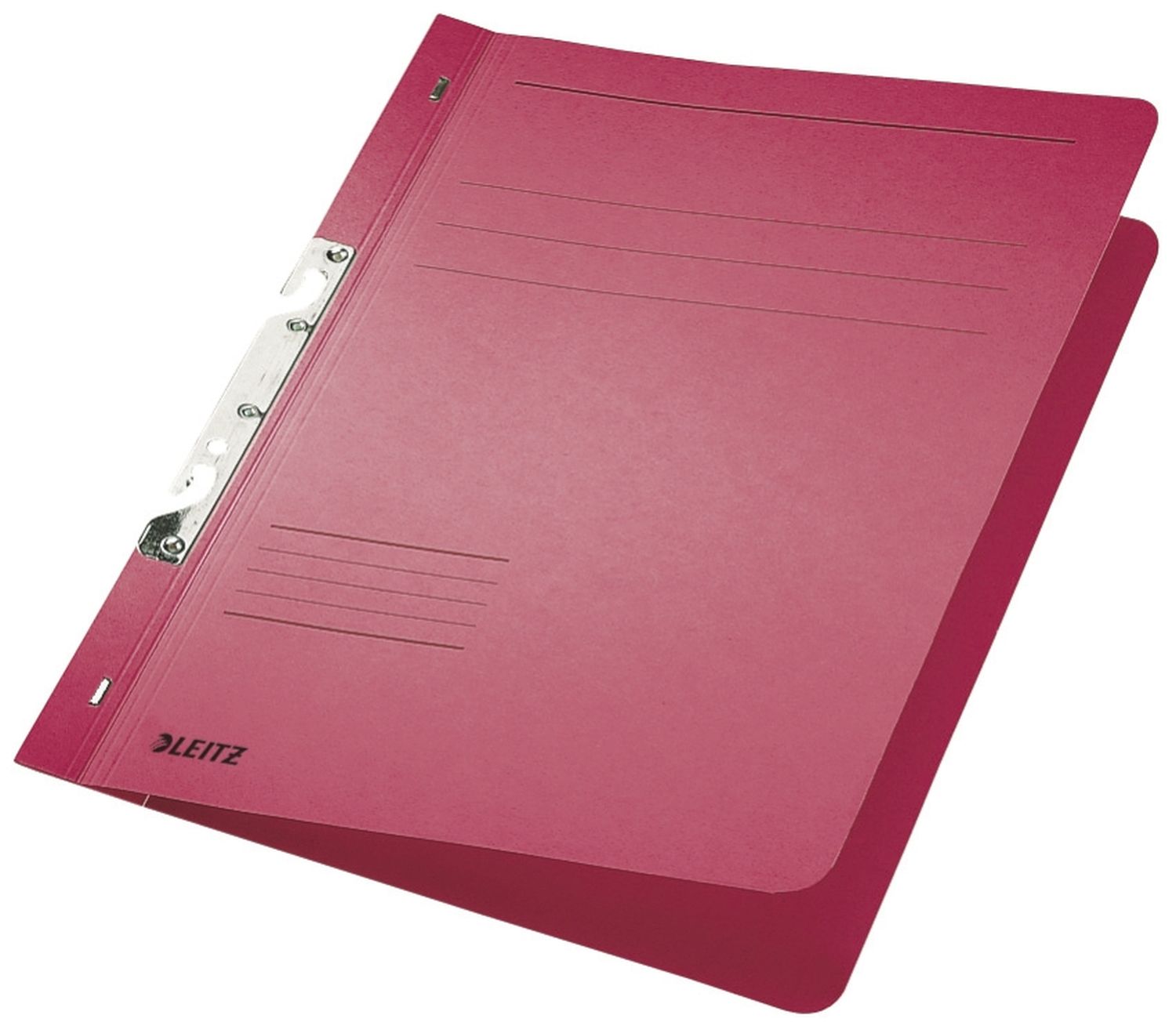 Einhakhefter Leitz 3746-00-25 Schlitzhefter, mit vollem Vorderdeckel, A4, kaufmännische Heftung, Manilakarton 250 g/qm, rot Einhakhefter Leitz 3746-00-25 Schlitzhefter, mit vollem Vorderdeckel, A4, kaufmännische Heftung, Manilakarton 250 g/qm, rot