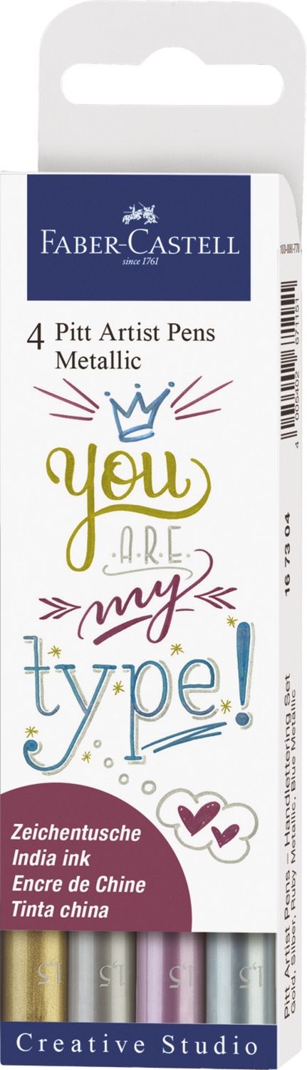 Tuschestift PITT® ARTIST PEN - 4er Etui Metallic Tuschestift PITT® ARTIST PEN - 4er Etui Metallic
