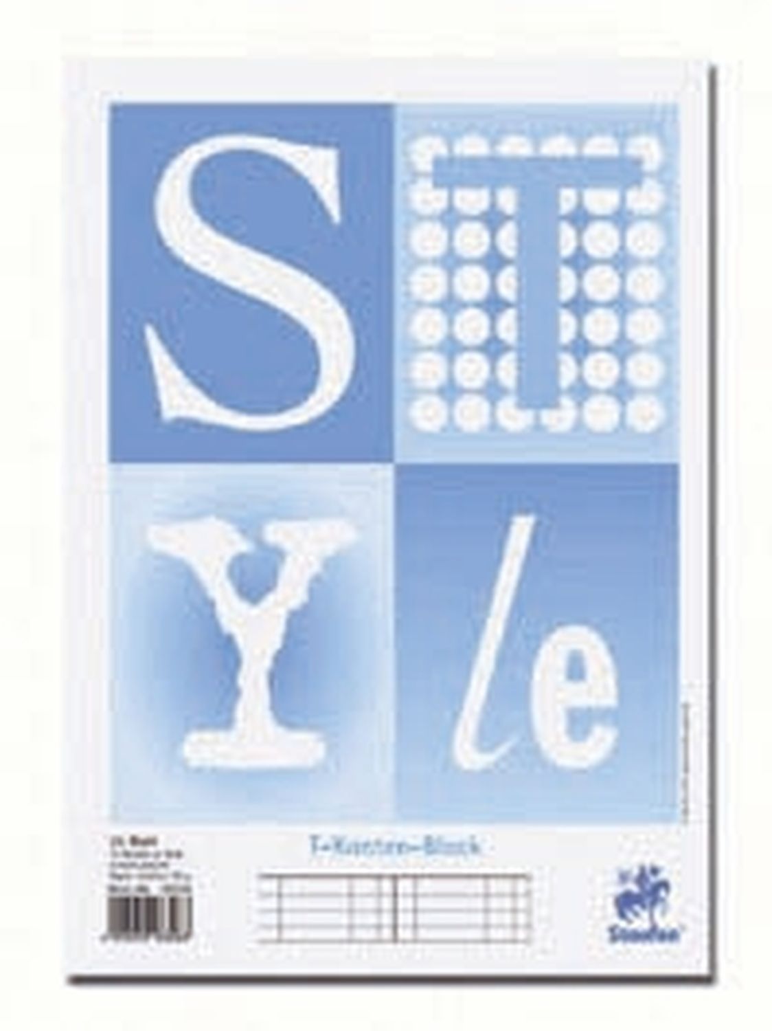 T-Konten-Block Original Style, A4, 10 Konten je Seite, Blautöne T-Konten-Block Original Style, A4, 10 Konten je Seite, Blautöne