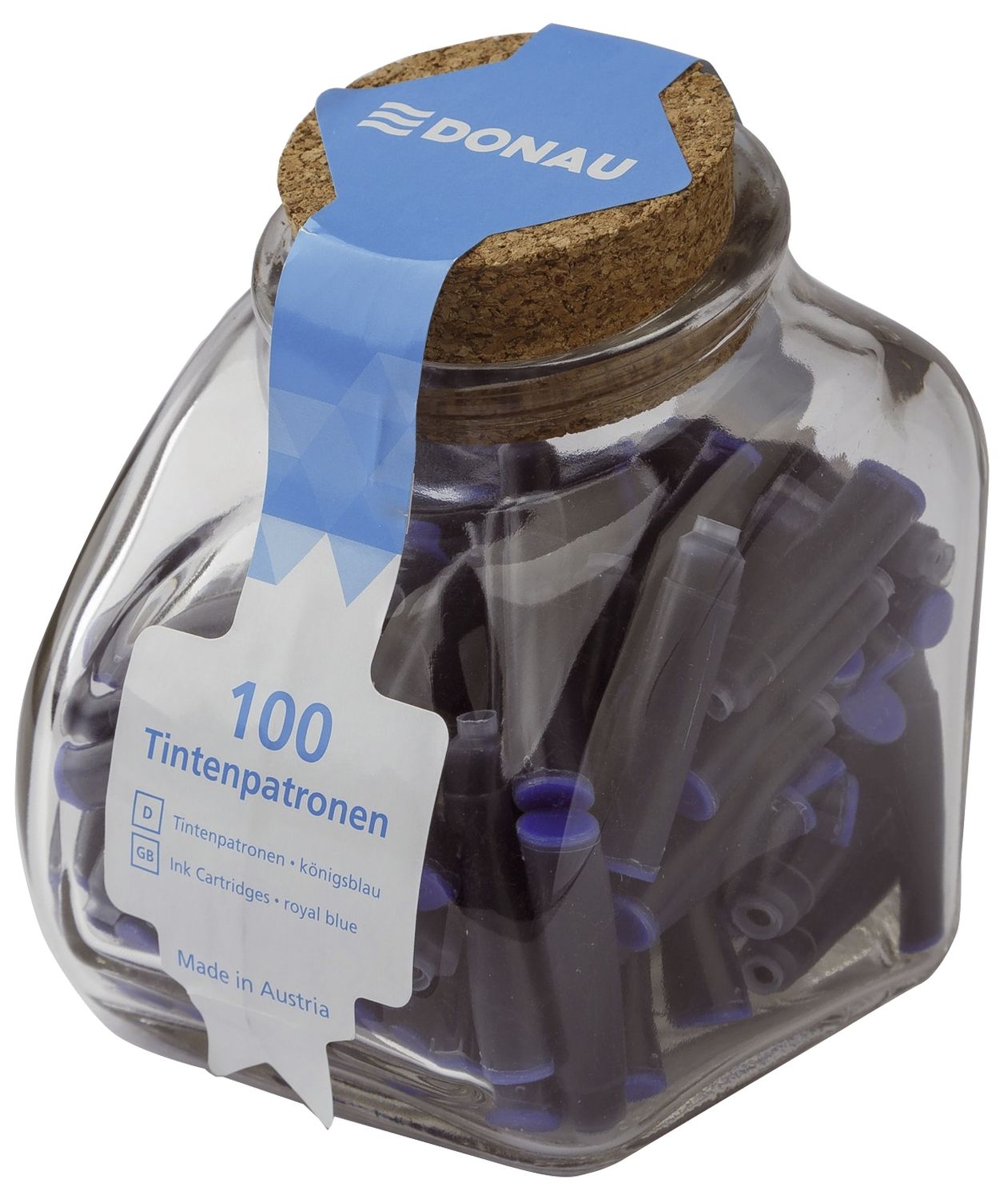 Tintenpatronen - königsblau, 100 Stück im Glas Tintenpatronen - königsblau, 100 Stück im Glas