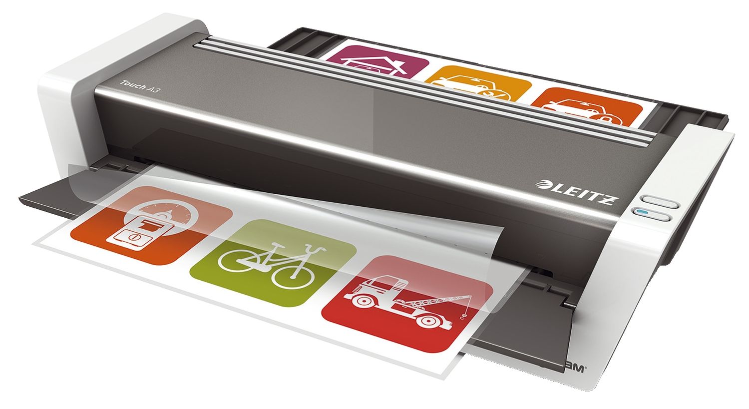 Laminiergerät iLAM Touch 2 - A3, 80-250mym, weiß/anthrazit Laminiergerät iLAM Touch 2 - A3, 80-250mym, weiß/anthrazit