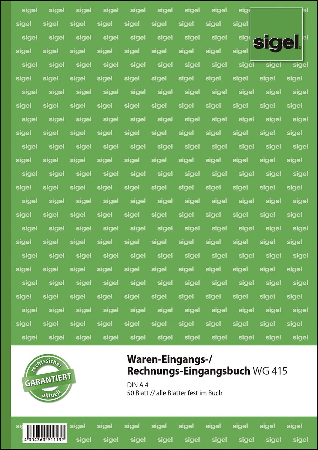 Waren-/Rechnungs-Eingangsbuch - A4, 50 Blatt Waren-/Rechnungs-Eingangsbuch - A4, 50 Blatt
