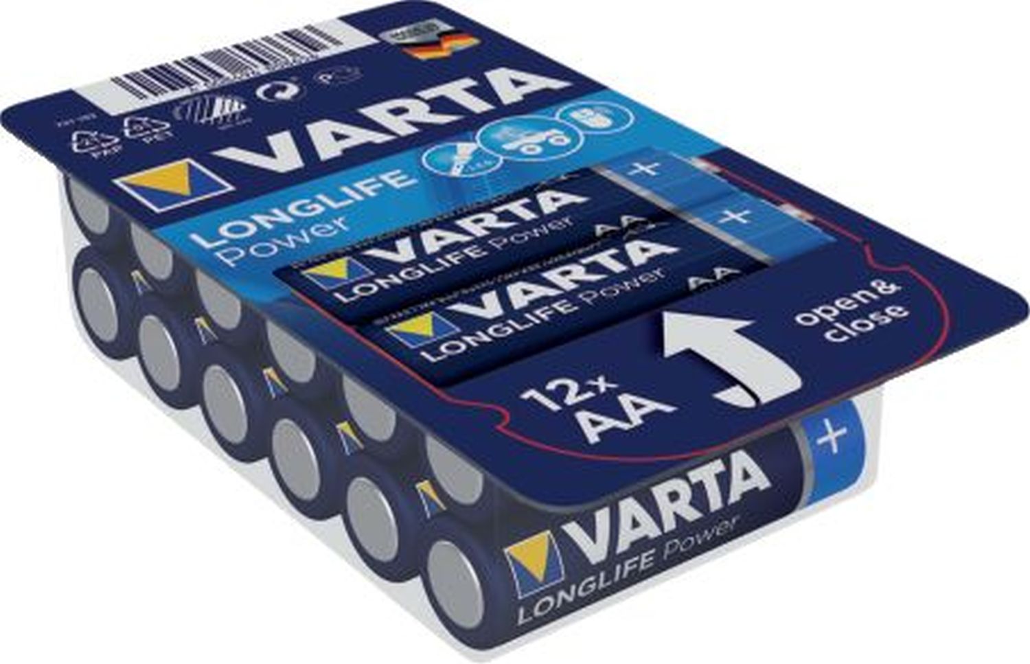 Batterien LONGLIFE Power AA - BigBox 12 Stück, blau Batterien LONGLIFE Power AA - BigBox 12 Stück, blau