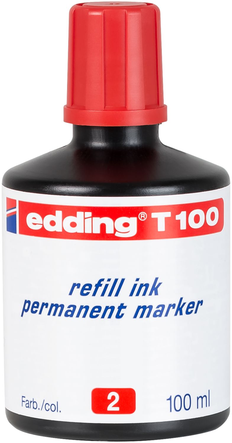 T 100 Nachfülltusche - 100 ml, rot T 100 Nachfülltusche - 100 ml, rot