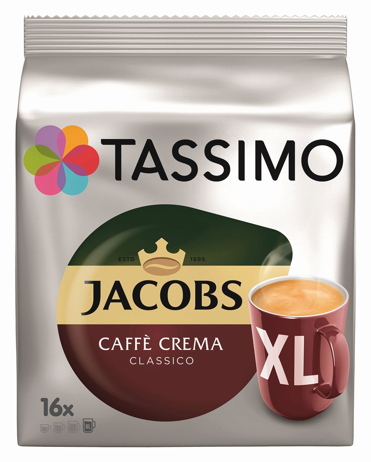 Kaffeekapseln Tassimo Caffè Crema Classico XL - 16 Stück