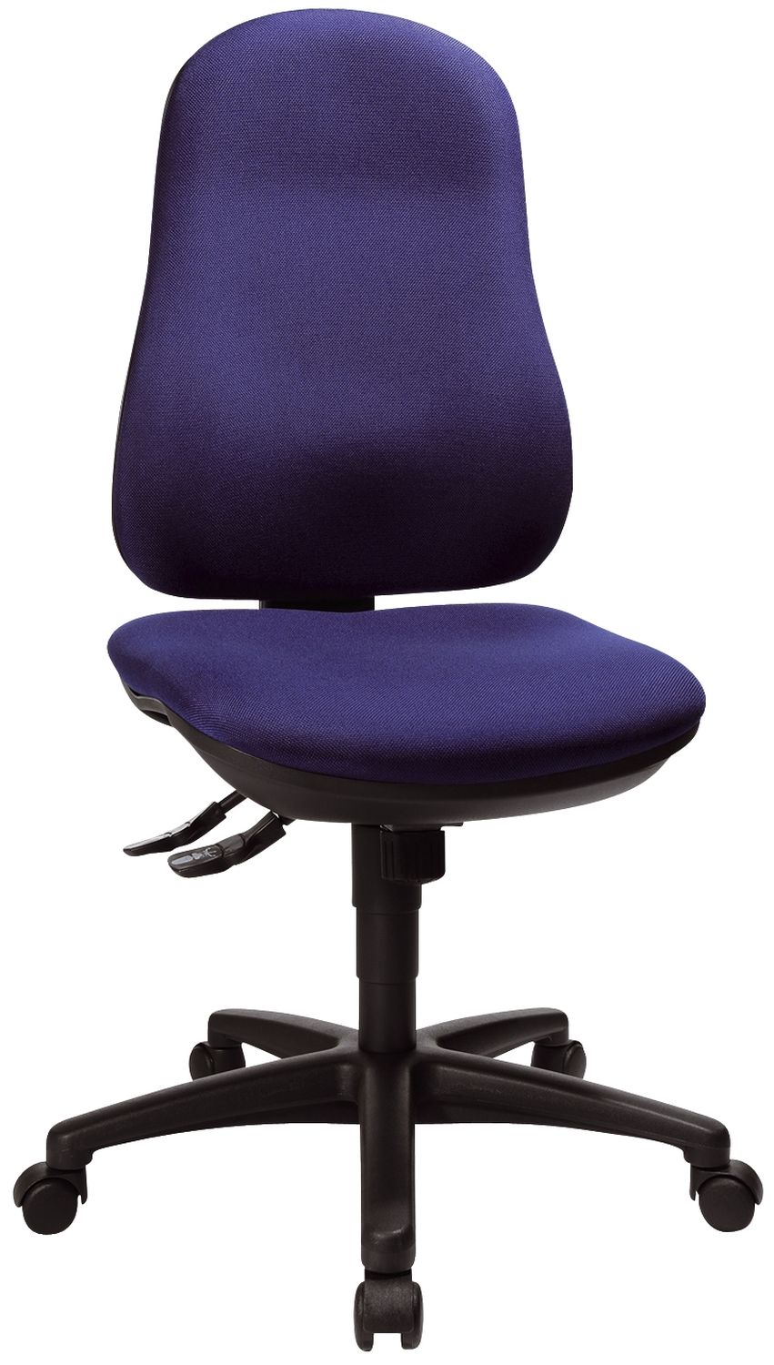 Bürodrehstuhl Support® SY ohne Armlehnen royalblau