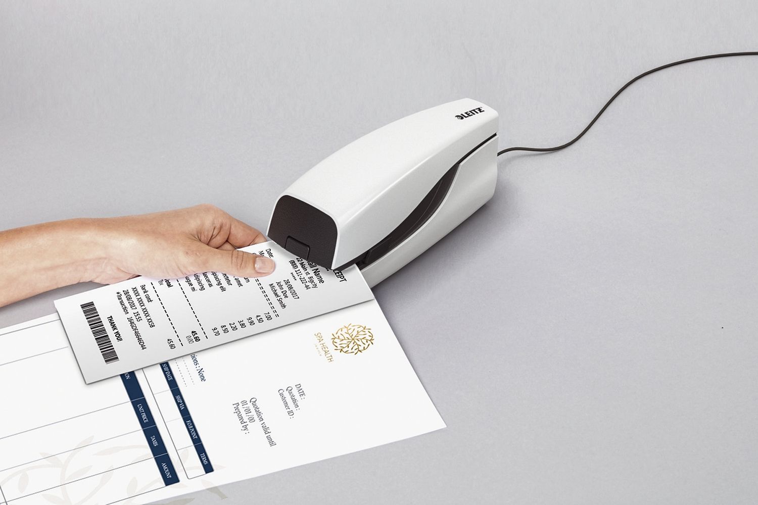 5533 Großes elektrisches Heftgerät NeXXt - 20 Blatt, perlweiß 5533 Großes elektrisches Heftgerät NeXXt - 20 Blatt, perlweiß