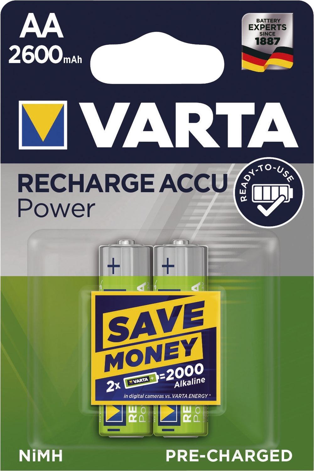 Rechargeable Accu Power - Mignon/AA, 1,2 V Rechargeable Accu Power - Mignon/AA, 1,2 V