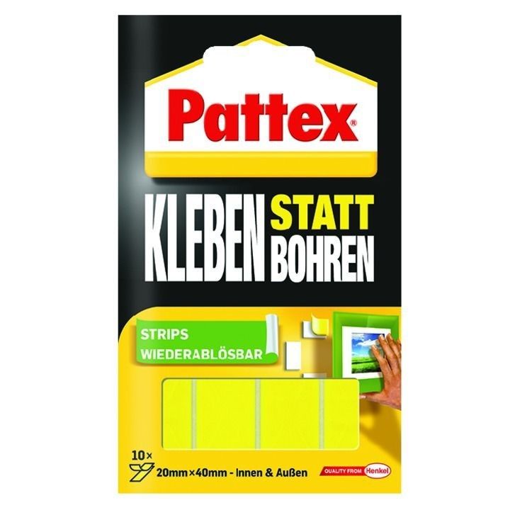 Klebe-Strips Kleben statt Bohren 10 Stück Klebe-Strips Kleben statt Bohren 10 Stück