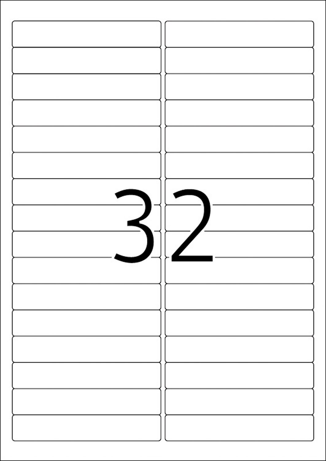 4209 Etiketten A4 weiß 96x16,9 mm Movables/ablösbar Papier matt 800 St.