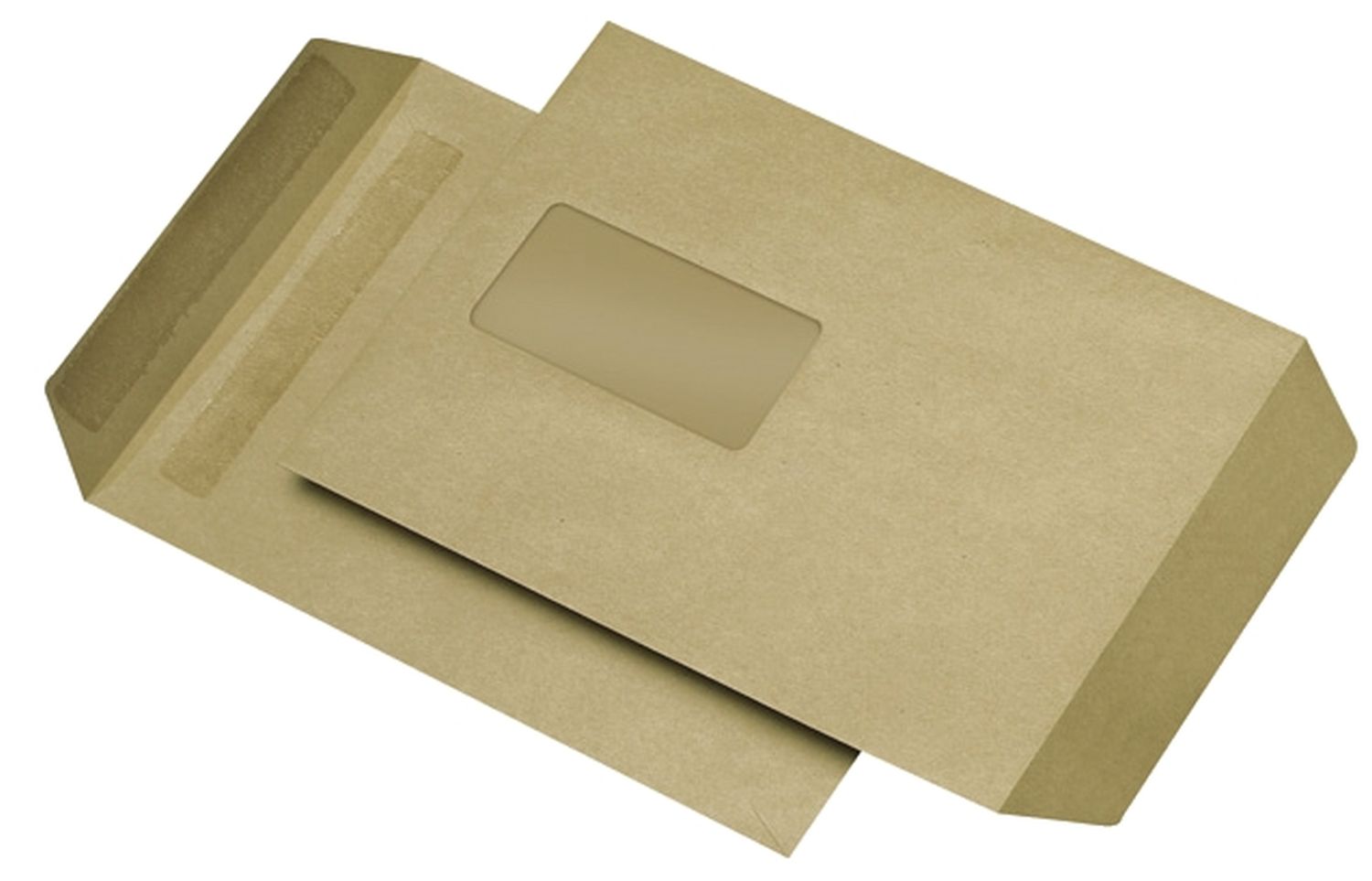 Versandtaschen Recycling MAILmedia® 30006880, C5, mit Fenster, selbstklebend, 90 g/qm, braun, 500 Stück