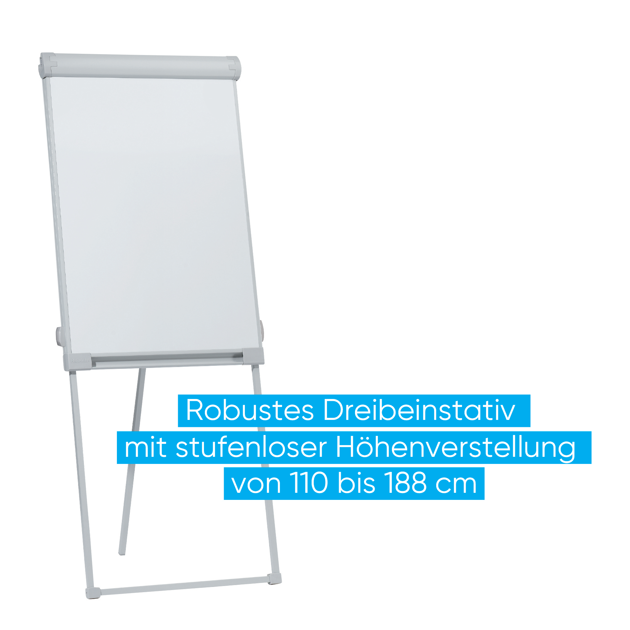 Flipchart Franken PRO Standard FC43, Dreibein, höhenverstellbar, 67 x 95 cm