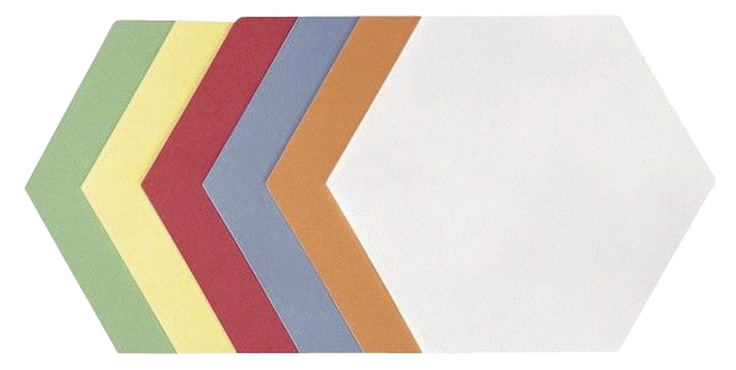 selbstklebende Moderationskarte - Wabe, 190 x 165 mm, sortiert, 300 Stück selbstklebende Moderationskarte - Wabe, 190 x 165 mm, sortiert, 300 Stück