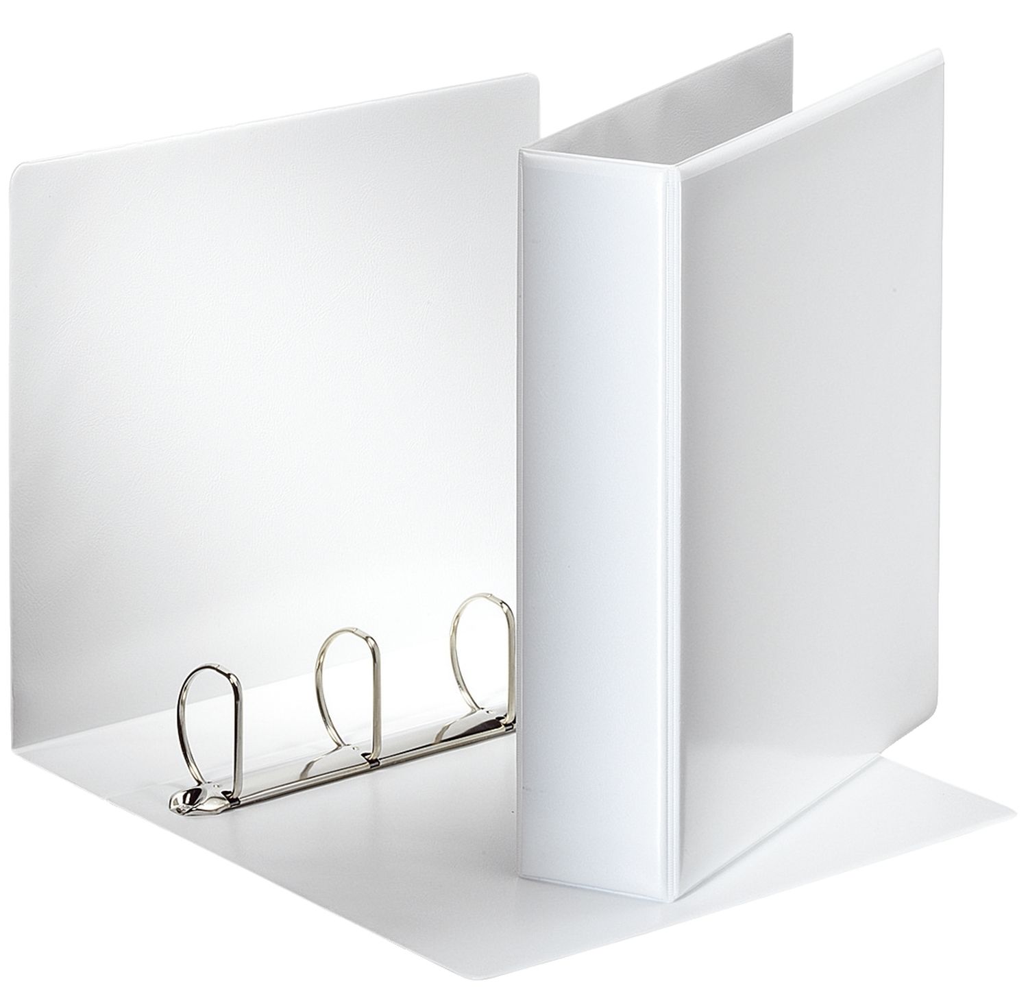 Ringbuch Präsentation, mit Taschen, A4, PP, 4 Ringe, 50 mm, weiß Ringbuch Präsentation, mit Taschen, A4, PP, 4 Ringe, 50 mm, weiß