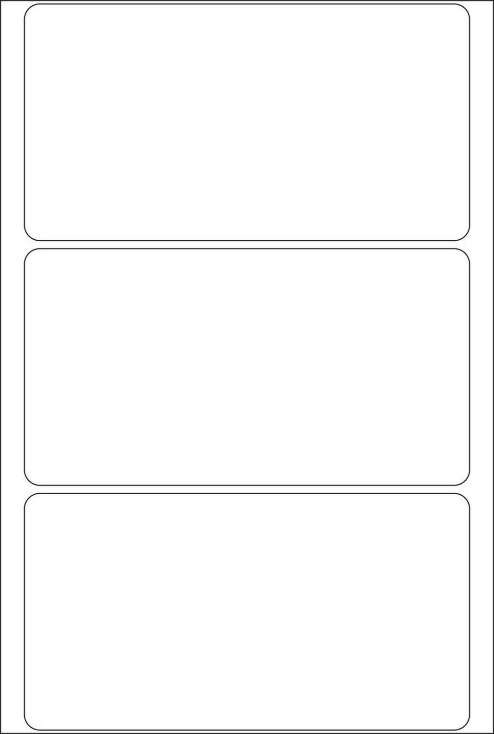 2500 Vielzwecketiketten - weiß, 52x100 mm, matt, 96 Stück