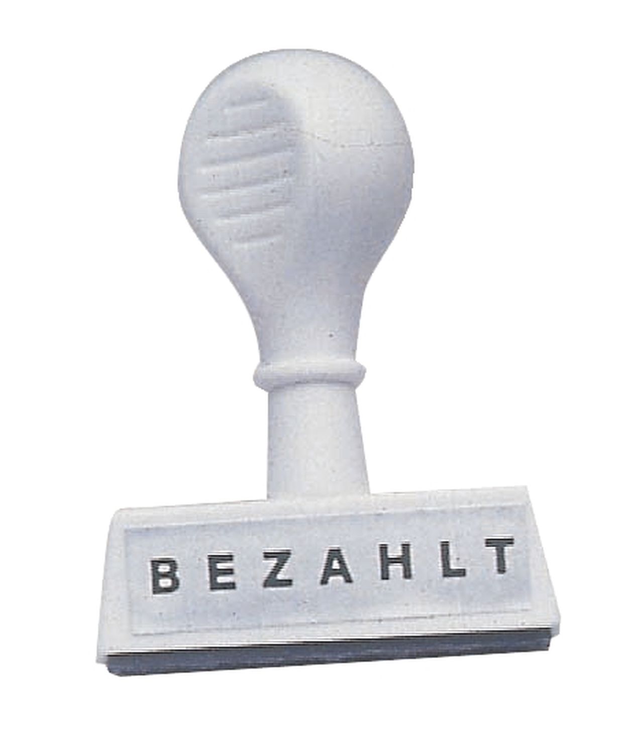Stempel Text Bezahlt - Abdruck 45 mm Stempel Text Bezahlt - Abdruck 45 mm