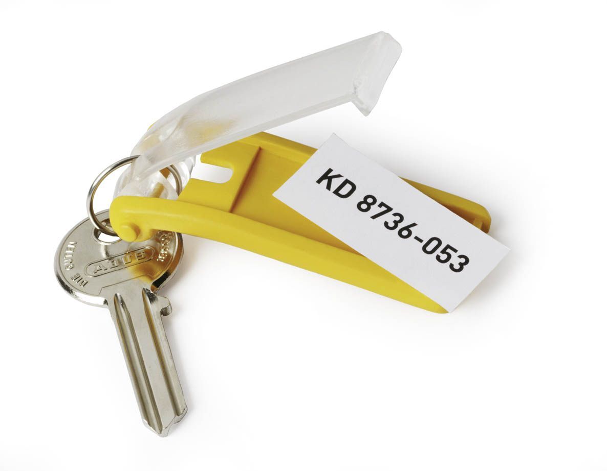 Schlüsselanhänger KEY CLIP - gelb - Beutel mit 6 Stück Schlüsselanhänger KEY CLIP - gelb - Beutel mit 6 Stück