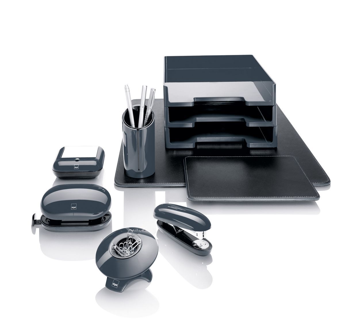 Briefablage Sigel eyestyle SA167, DIN A4, dunkelgrau Briefablage Sigel eyestyle SA167, DIN A4, dunkelgrau