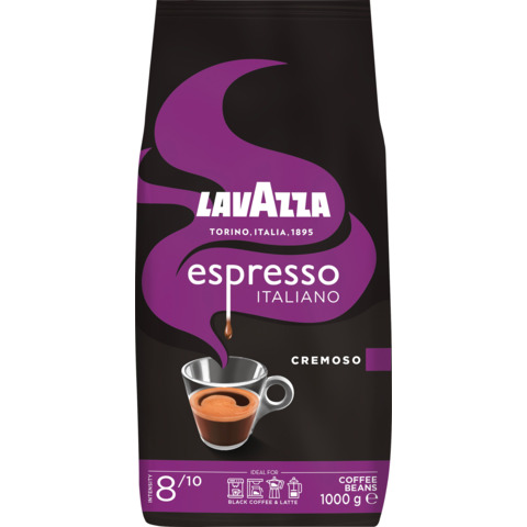 Kaffee Lavazza Espresso Cremoso 2799, ganze Bohnen Arabica und Robusta, 1.000 g