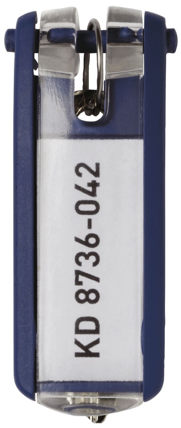 Schlüsselanhänger KEY CLIP - blau - Beutel mit 6 Stück Schlüsselanhänger KEY CLIP - blau - Beutel mit 6 Stück