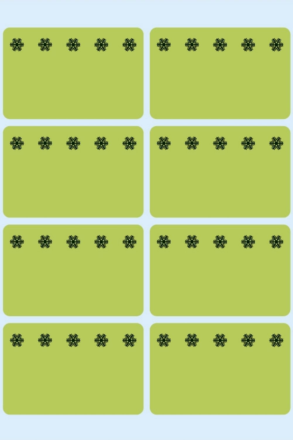 3775 Tiefkühletiketten grün 26x40 mm Eiskristalle 48 St.