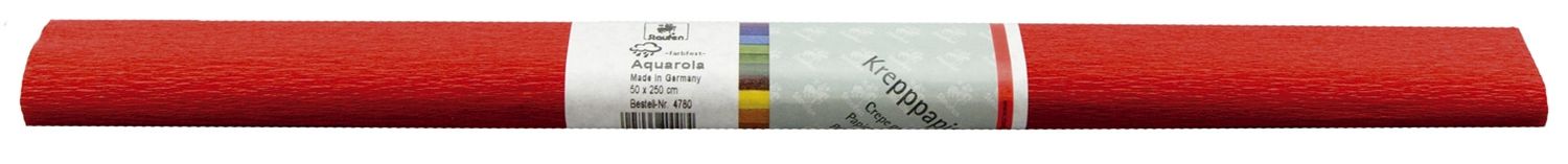 Krepppapier AQUAROLA - 50 x 250 cm, rot Krepppapier AQUAROLA - 50 x 250 cm, rot