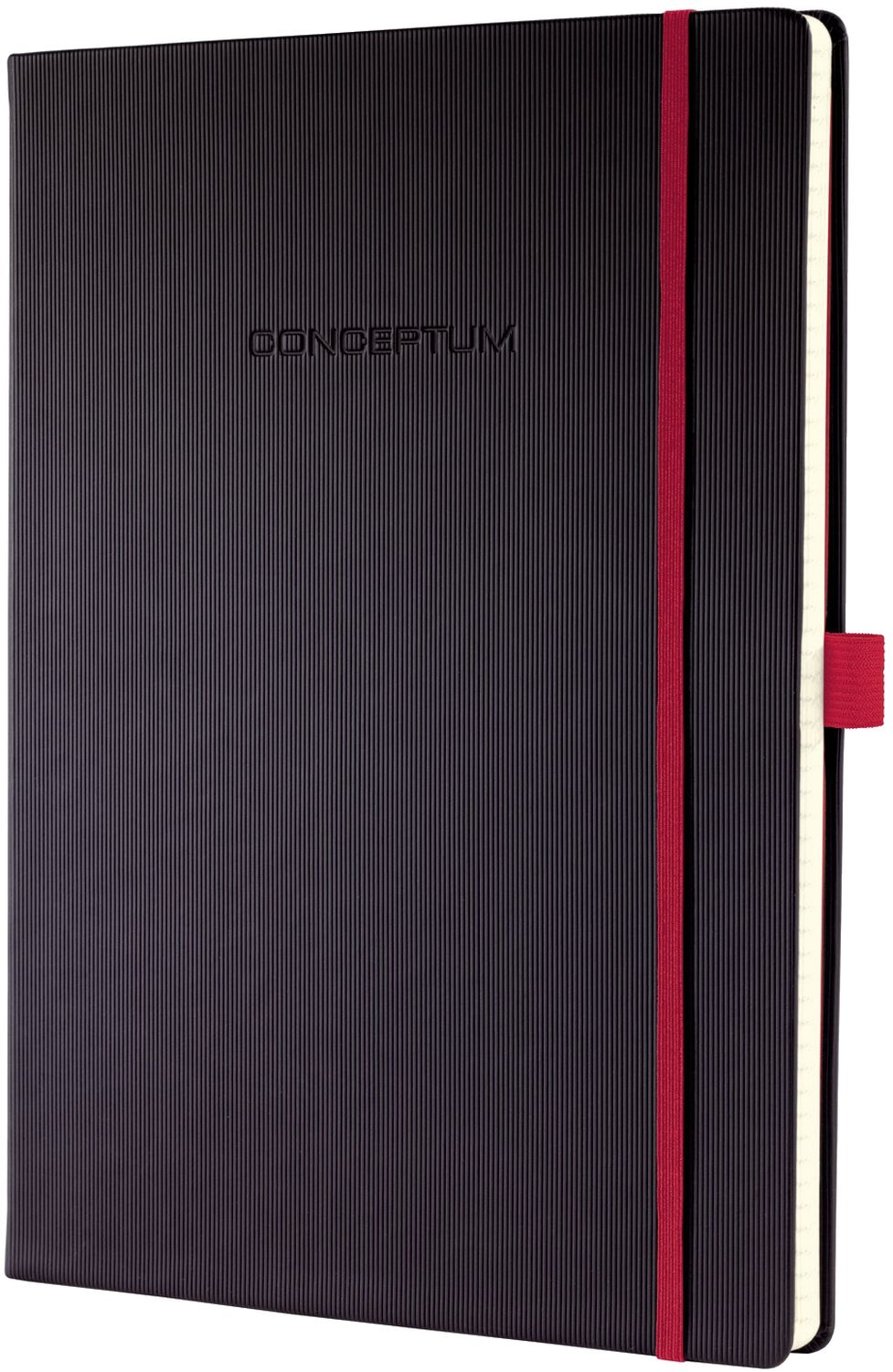 Notizbuch Conceptum Red Edition - ca. A4, liniert, schwarz