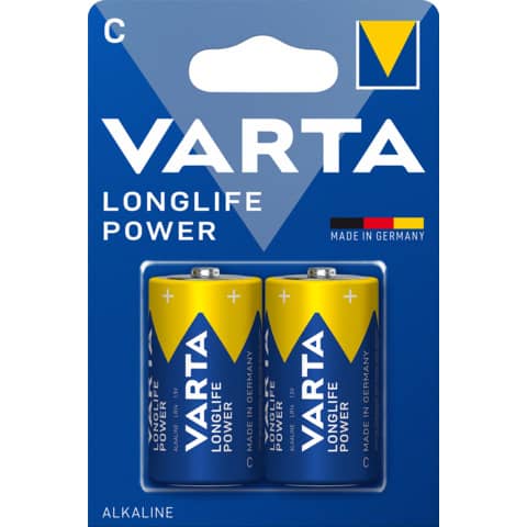 Batterien Varta Longlife Power C 4914, Baby, R14, LR14, 1,5 V, 2 Stück