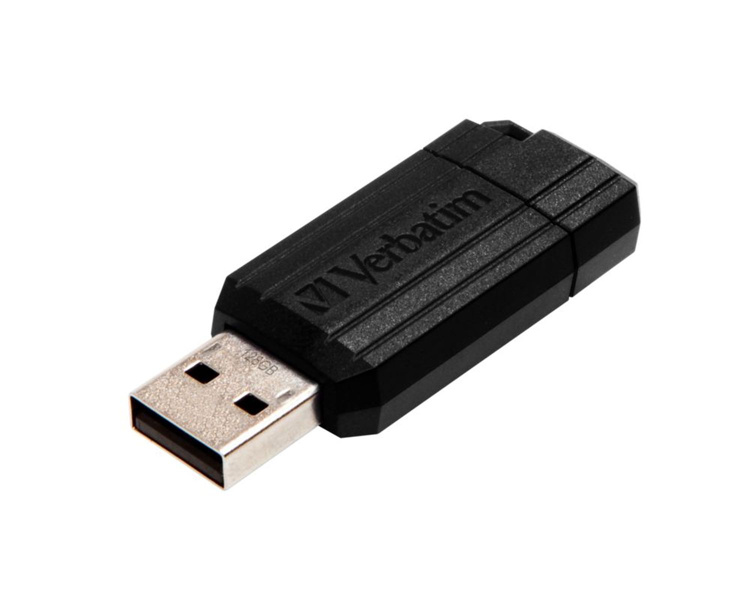 USB Stick 2.0 PinStripe - 128 GB, schwarz