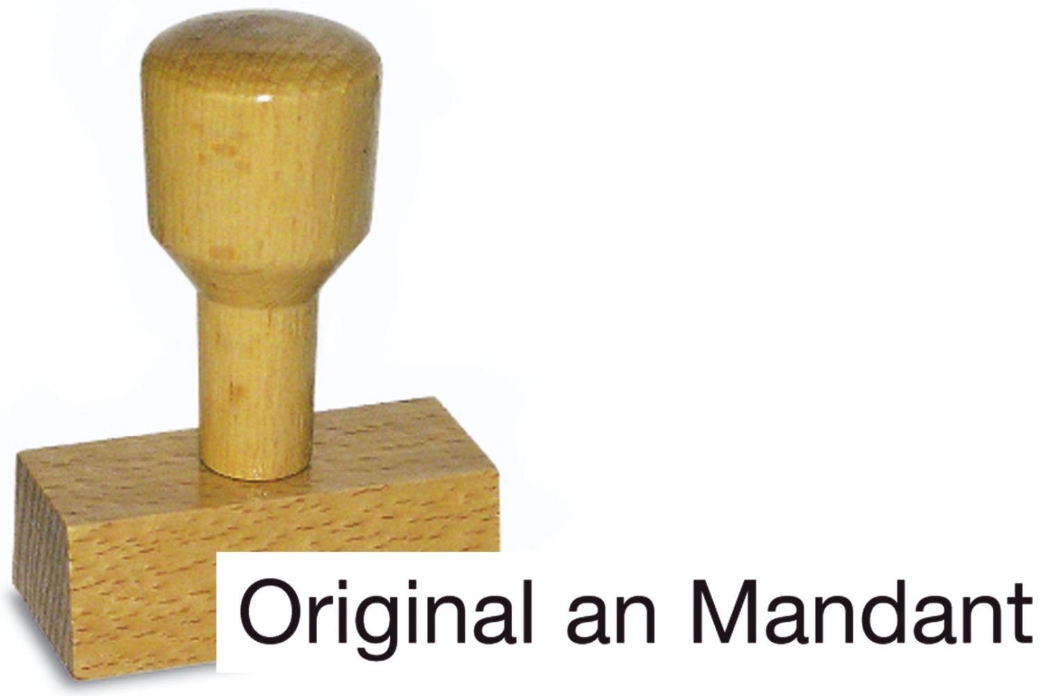 Vorgangsstempel - Original an Mandant Vorgangsstempel - Original an Mandant