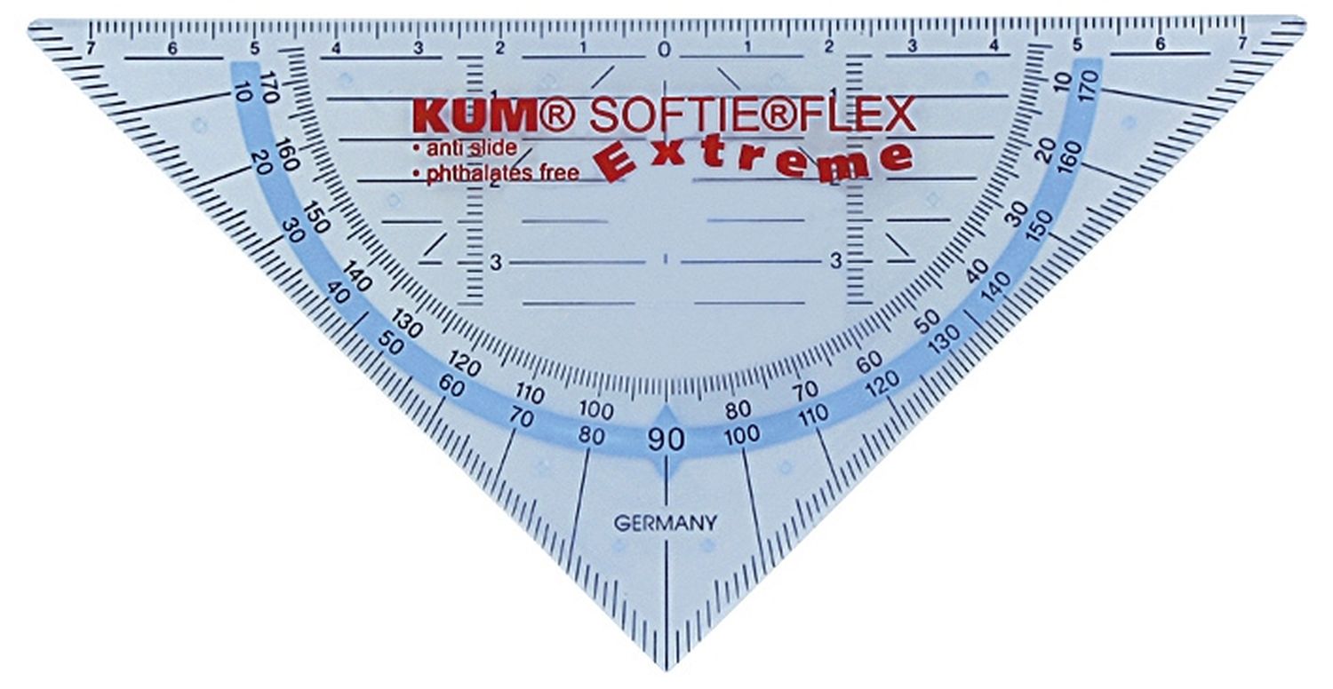 Geometrie-Dreieck ohne Griff KUM SOFTIE®FLEX 160 mm Geometrie-Dreieck ohne Griff KUM SOFTIE®FLEX 160 mm