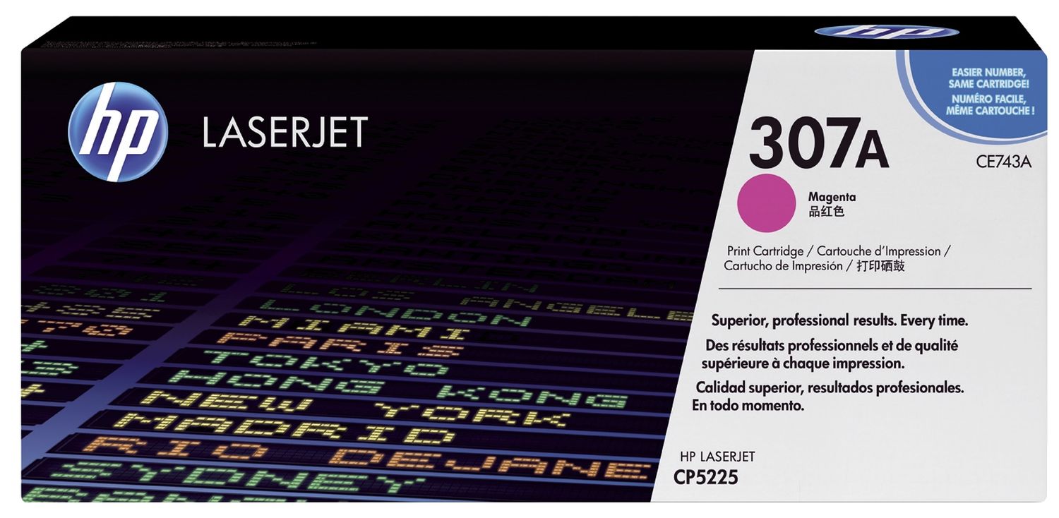 Original HP Tonerkartusche magenta (CE743A,307A,307AM,307AMAGENTA,NO307A,NO307AM,NO307AMAGENTA)