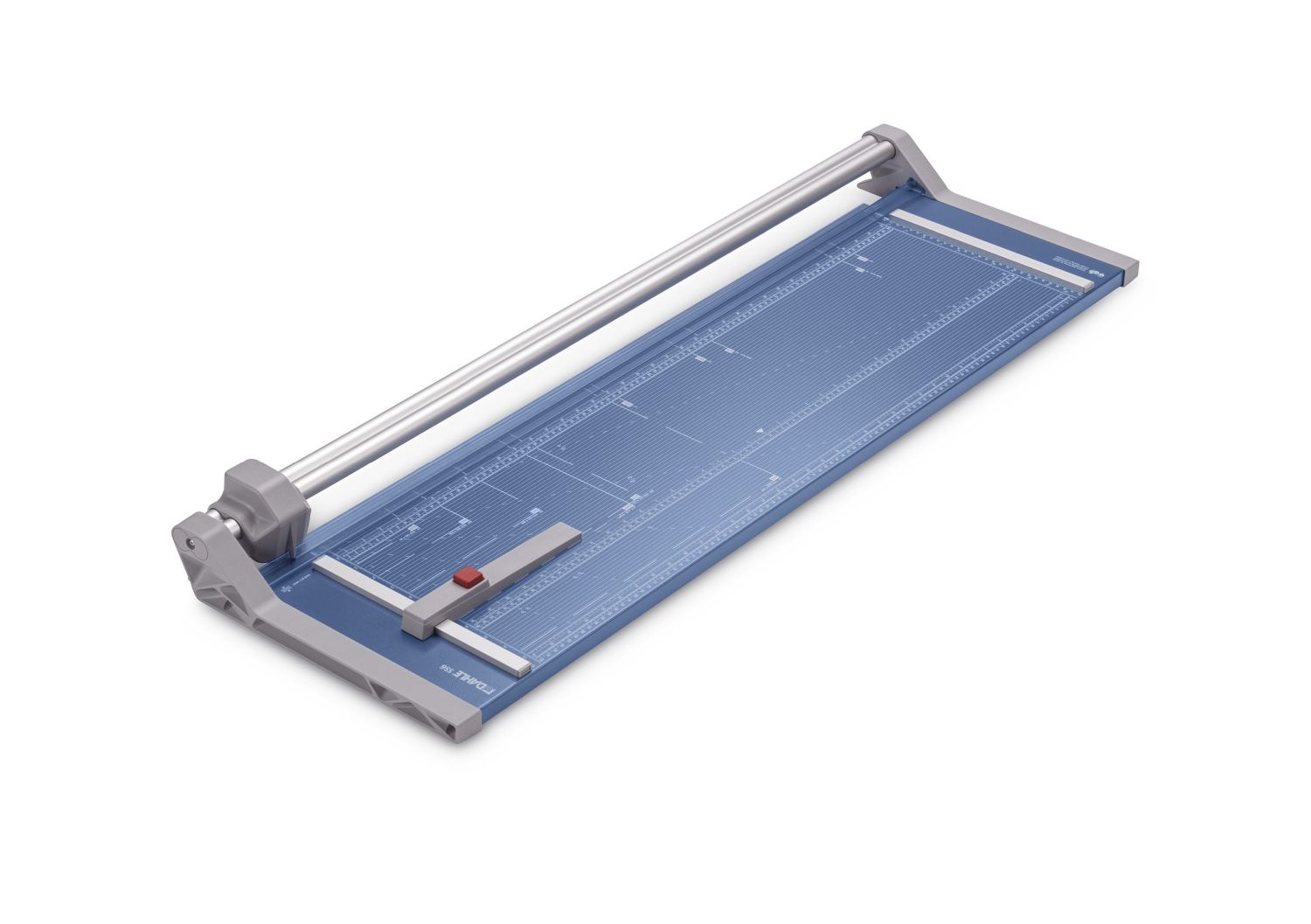 Roll- & Schnitt-Schneidemaschine 556 - Schnittlänge 960 mm, A1, mit doppelter Führungsstange, blau