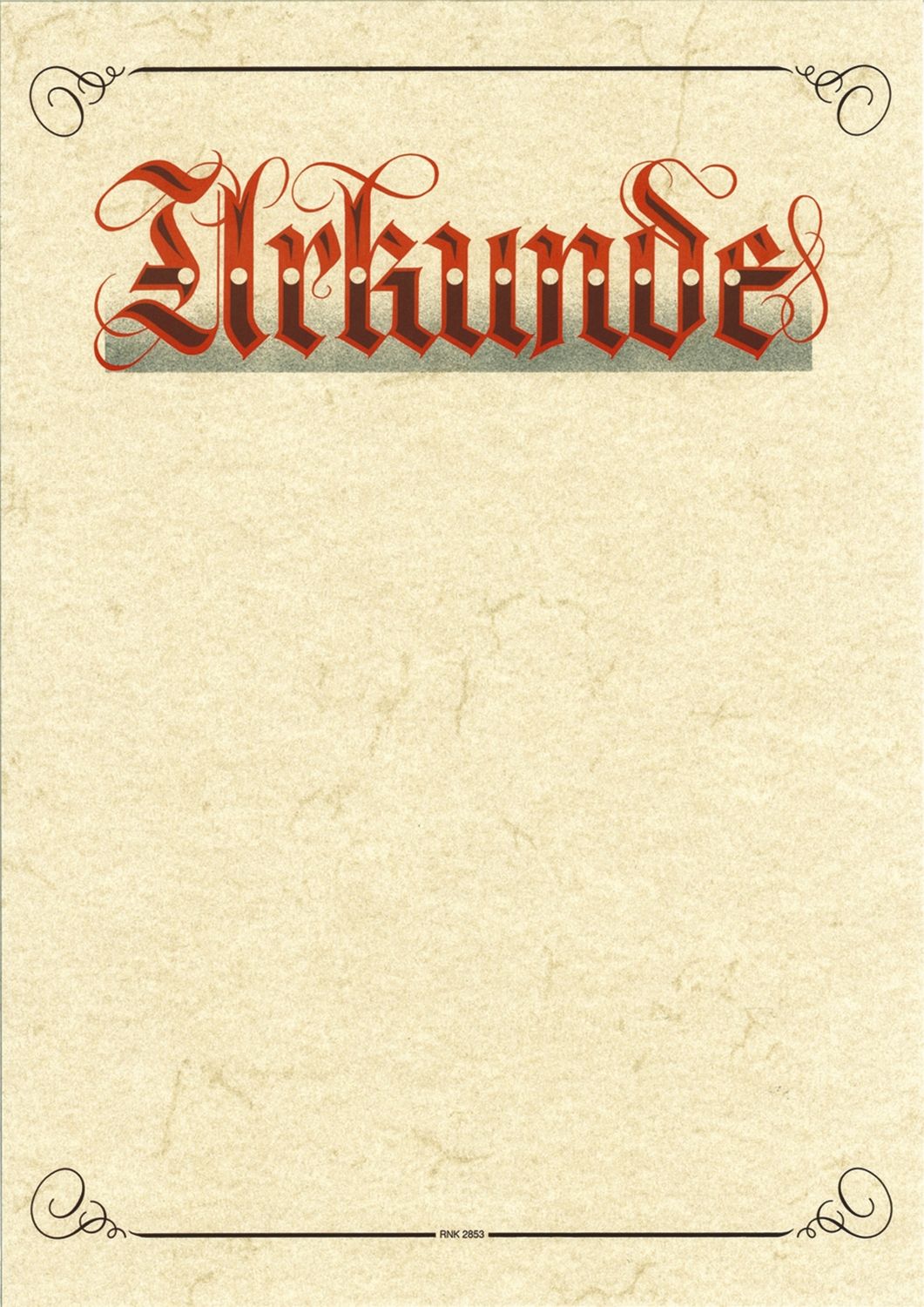 Urkunde Aufschrift "Urkunde" (Elefantenhautpapier), 190g/qm, weiß, DIN A3 Urkunde Aufschrift "Urkunde" (Elefantenhautpapier), 190g/qm, weiß, DIN A3