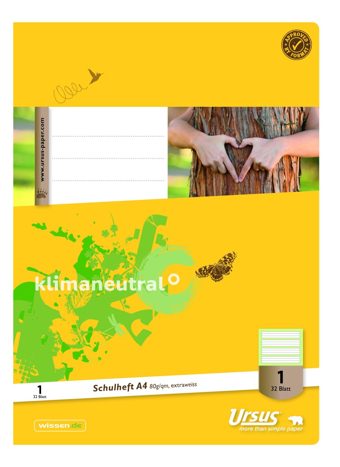 Heft LIN1 - A4, 32 Blatt, 80g/qm, liniert Heft LIN1 - A4, 32 Blatt, 80g/qm, liniert