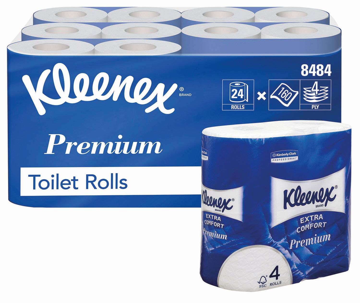 Toilettenpapier - 4-lagig, weiß, 6x 4 Rollen Toilettenpapier - 4-lagig, weiß, 6x 4 Rollen